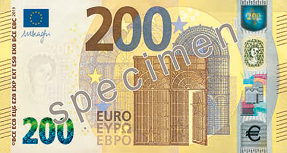 Neue 200 Eurobanknote