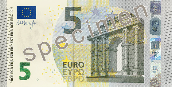 New 5 Euro banknote